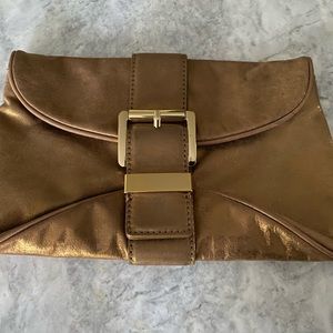 Michael Michael Kors bronze clutch